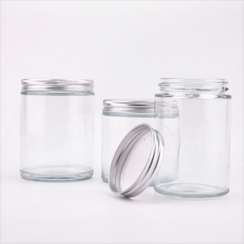 Versatile Clear Glass Jars - Perfect for Home & Kitchen