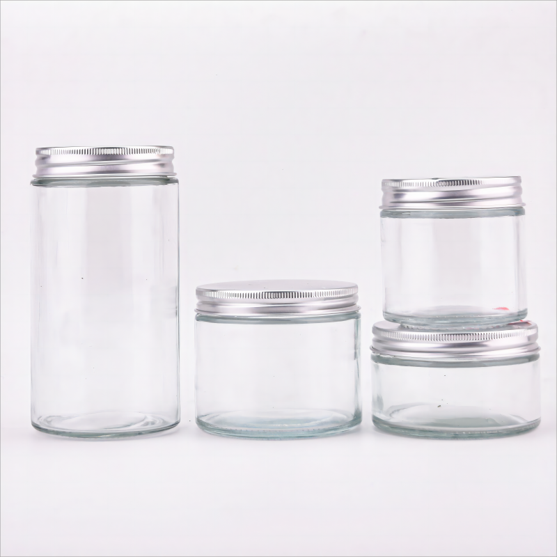 Versatile Clear Glass Jars - Perfect for Home & Kitchen